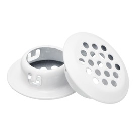 uxcell 19mm(3/4") Circular Soffit Vent, 30pcs Stainless Steel Round Air Vents Mesh Hole Louver for Kitchen Bathroom Cabinet, White