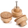 Nicunom 16 Pack Boho Rattan Dresser Knobs, Round Cabinet Knobs