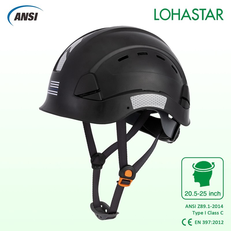 Hard Hats Construction Safety Helmet, LOHASTAR Adjustable Men Worker ANSI