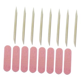 Vaguelly 100 Sets Manicure Tools Kit Wooden Nail Files Polishing Strips for Home Salon Use for Professionals Beginners for Shaping Buffing Natural False Nails