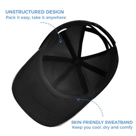 Women Criss Cross Ponytail Baseball Cap, Breathable Mesh Run Ponycaps, Reflective Quick Dry Trucker Hat, Cooling Sport Cap
