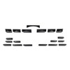 Bright Black Front Bumper Grille Patch Cover Trim For 2023-2025