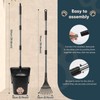 Ulugt Stainless Steel Dog Pooper Scooper,40" Long Handle Swivel Bin
