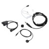 Throat Mic Earpiece 7.1mm Plug with Finger PTT Portable for