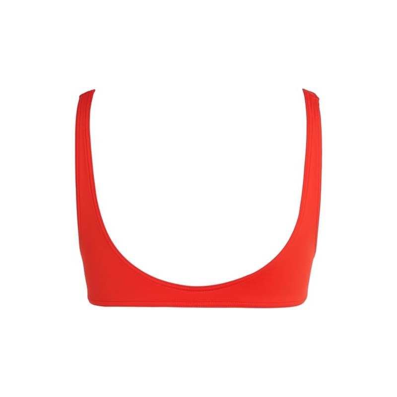 Tommy Jeans Women's Bikini Top Bralette Without Underwire, Red (Hot