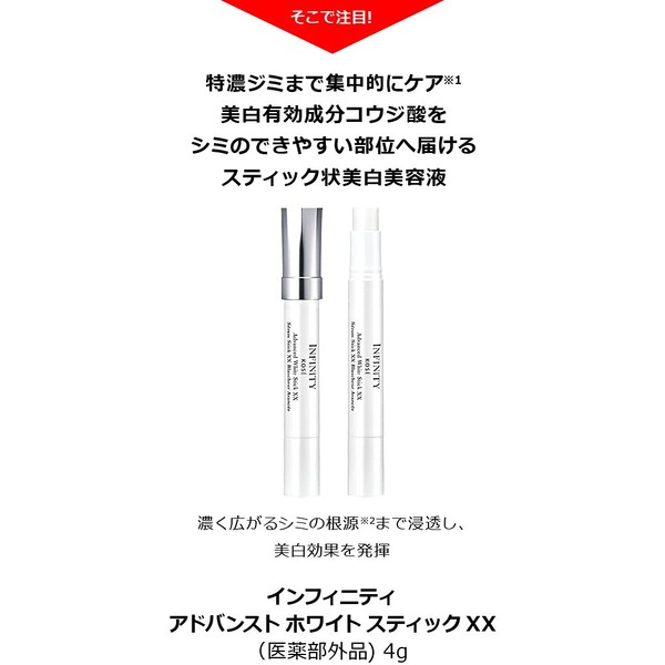 Kose Infinity Advanced White Stick XX 0.2 oz (4 g)