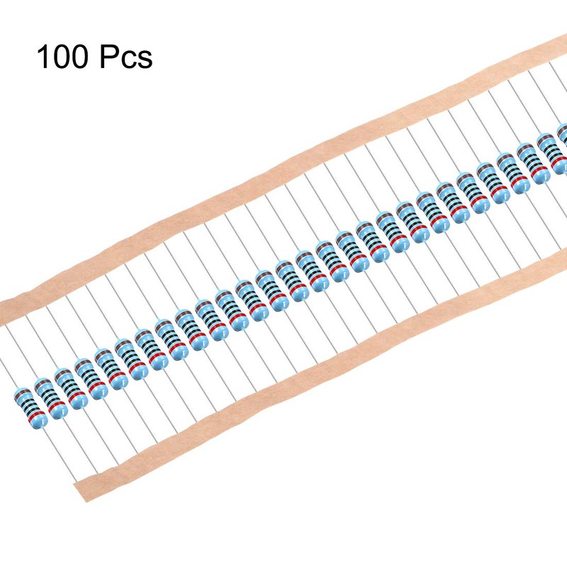 sourcing map 100 Pieces 200 Ohm Resistor, 1/2W 1% Tolerance