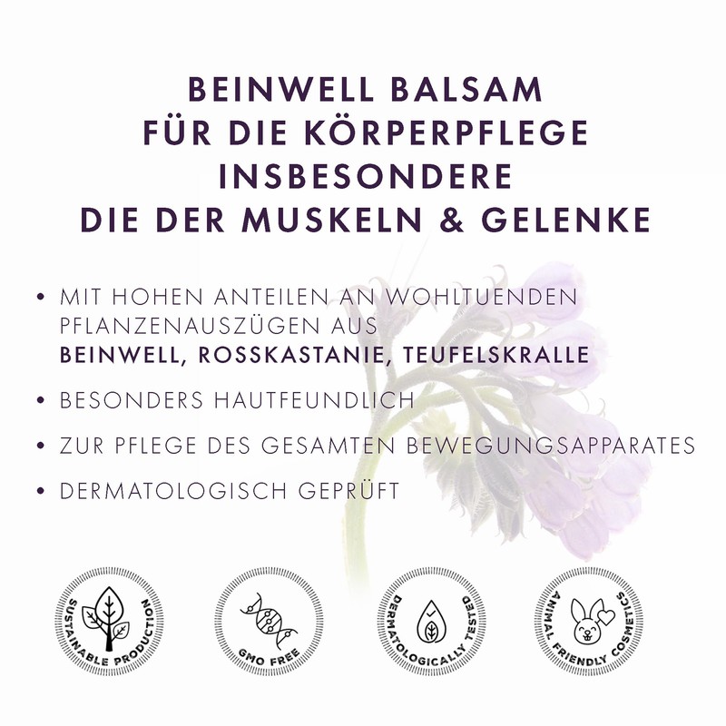 CristinenMoor Comfrey Balm 200 ml with 100% Natural Comfrey Extract,