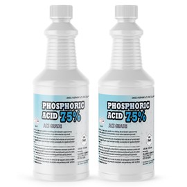 Phosphoric Acid 75% ACS Grade - 2 Quarts - Dual Pack for Laboratory Experiments, Material Testing
