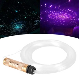 Fiber Optic Light, Illumination Light, Decorative Lamp, 0.03 x 6.6 ft (0.75 mm x 2 m), Lighting Fixture, Atmosphere, Christmas Light, New Year, Christmas, Decoration, Interior Light, 10W RGBW