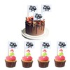 100 Pcs Black Happy Father's Day Cupcake Flags Mini Best