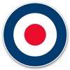 Vinyl Stickers (Set of 2) 7.5cm - RAF Roundel Symbol