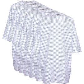 Profound Care Hospital Gown 24 Pack - Patient Gowns Fits Up to 2XL - Hospital Gowns for Women and Men - 45" Long & 62" Wide - Cotton Blend Medical Patient Gowns White