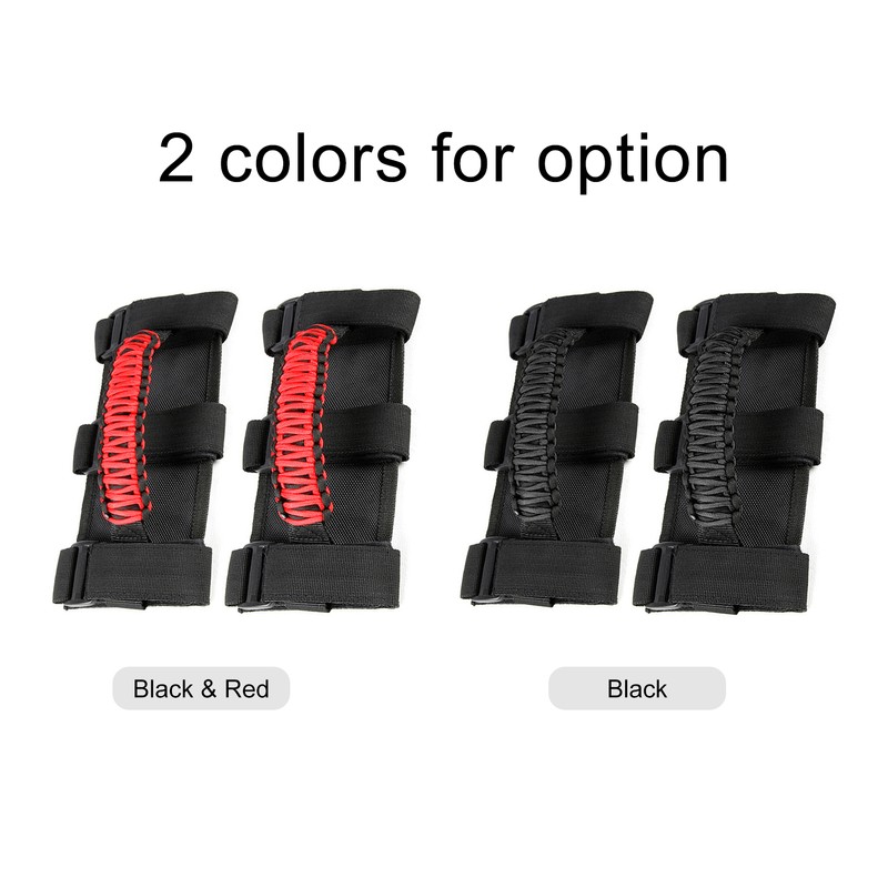 Car Roll Bar Paracord Grab Handles Grip Handles with 3
