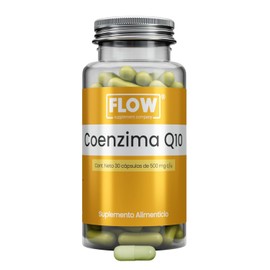 Coenzima Q10-30 Capsulas de 500 mg - Suministro para 1 mes - Suplemento alimenticio antioxidante - Flow Supplements