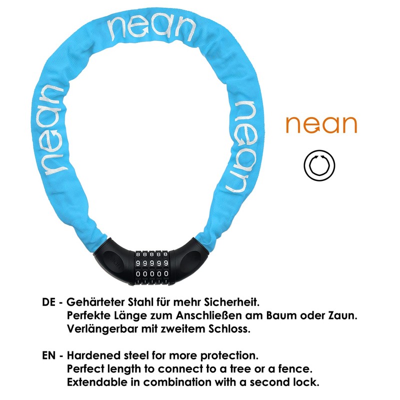 nean Bicycle Chain Lock with a Number Bicycle Chain Lock,
