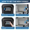 NBYT Portable Combination Lock keybox,For House Keys Key Hiders to