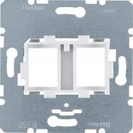 Hager Plate Mechanism Support with White Entry 2 Parts