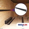 SECULOK 2PK E Track Tie Down Rail Kit 8 inch,