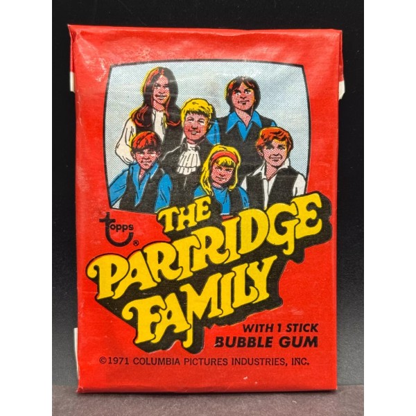 1971 Topps PARTRIDGE FAMILY unopened wax pack Gum Intact Super