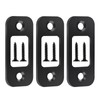 Deadbolt Strike Plate Black, 1" x 2-1/4" Round Corner Matte