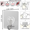 DGYB 20 Pcs Adhesive Hooks for Hanging 22lb Self Adhesive