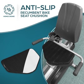 Recumbent Bike Seat Cushion - Anti-Slip Extra-Wide Seat Pad for Desk and Exercise Bikes - Gel Cushion for Comfort