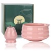 Trendecor 2-Piece Matcha Set Matcha Bowl Pink Colour Traditional Japanese