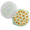 Crafted Containers Deviled Egg Carrier with Lid & Handles, 22-Count