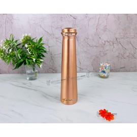 GoldGiftIdeas Copper Water Bottle for Ayurvedic Health Benefits, Pure Copper Bottle for Drinking Water, Handmade Leak Proof Bottle for Drinking Water, Copper Water Bottle for Pregnancy