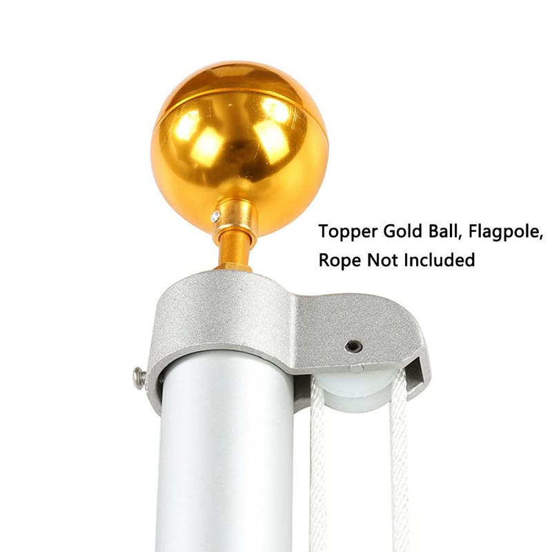 SEIWEI Flagpole Truck Pulley Flag Pole Halyard Stationary Truck Top