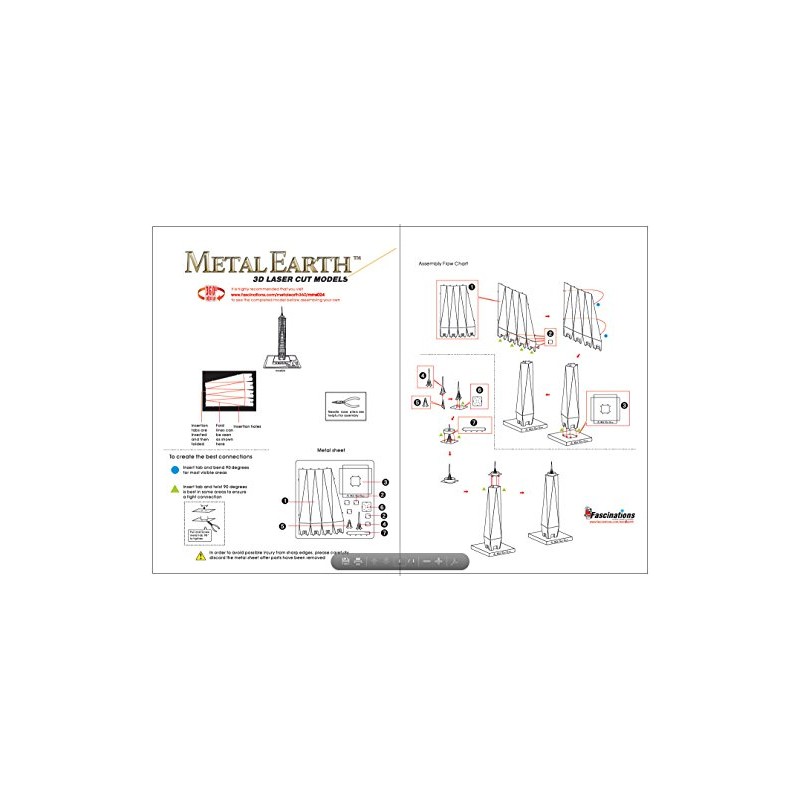 Fascinations Metal Earth One World Trade Center Building 3D Metal