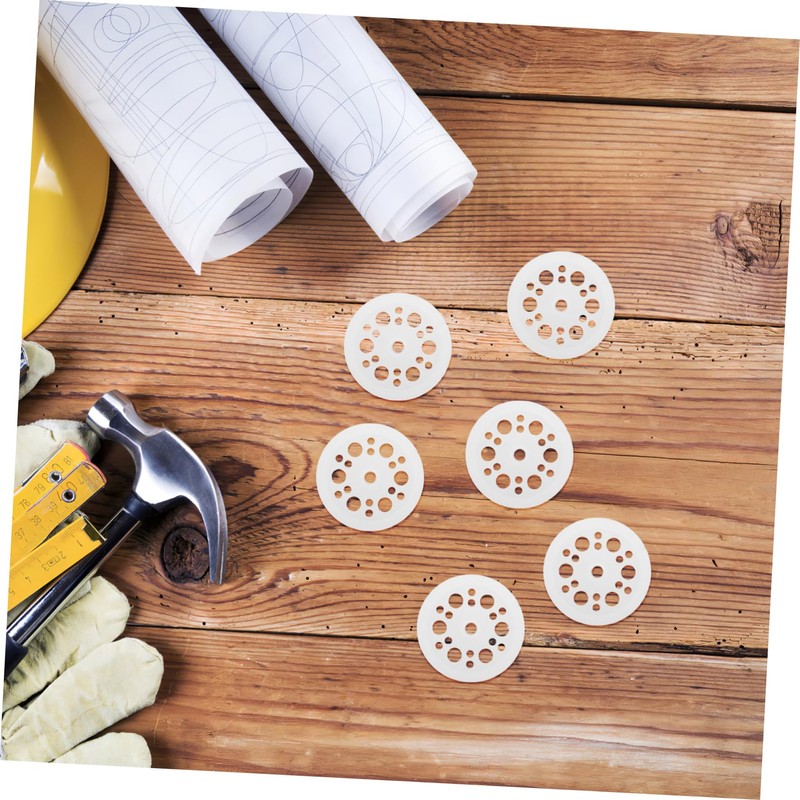 Gatuida 200pcs Plastic Stringer Washers Foam Board Plastic Gaskets for