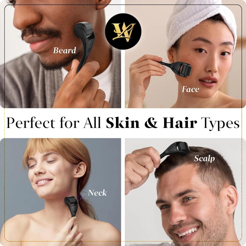Lexi White Beauty Derma Roller for Skin, Hair & Beard