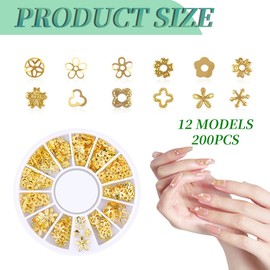 EIROVYA 1 Set Nail charms gold, Charms nägel, Nagel charms gold, A