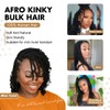Vecago Afro Kinkys Bulk Human Hair, 18 inch 4c Curly
