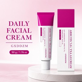 Arbutina 7% + Ácido Tranexámico 4% Crema Facial, 50 g Crema facial diaria con 7% de arbutina y 4% de ácido tranexámico en tubo de 50 g de fácil dosificación for uso rutinario