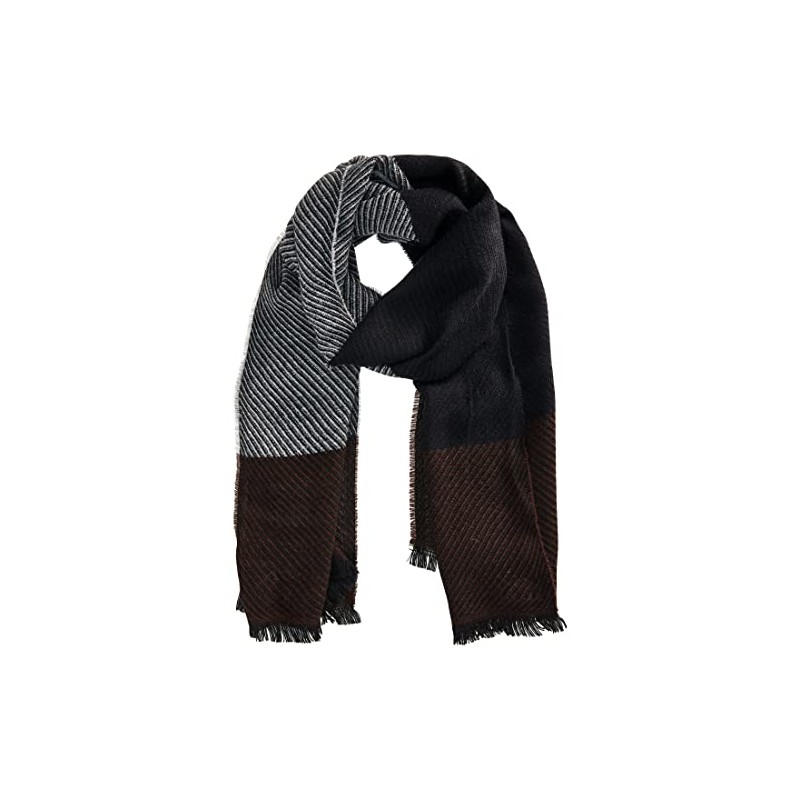 camel active Men's Lightly Scarf, Graphite Gray