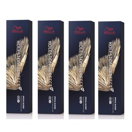 4 x Wella Koleston Perfect ME+ 12/81 Special Blonde Pearl Ash 60 ml