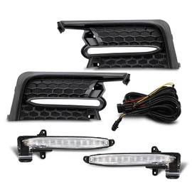 Aspaton Turn Signal Fog Light Assembly Compatible with Corolla SE XSE 2020 2021 2022 Fog Lamp with Wiring Harness and Bezel 812B012010 812A012010 TO2562105 TO2563105
