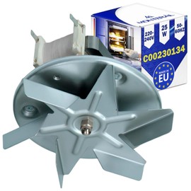 Motor Hot Air Blower for Oven 25 W 220/240 V 50/60 Hz with Original Code C00230134 for Indesit for Hotpoint 482000062496 for Whirlpool - Made in EU - Warranty 10 Years MONTERAL
