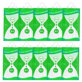 Dehumidifier Cabinet 10 Packs 100 g Hanging Dehumidifier Wardrobe Moisture Absorber Dehumidifier Bag for Hanging Moistureproof Desiccant Bag Dehumidification Bag Set