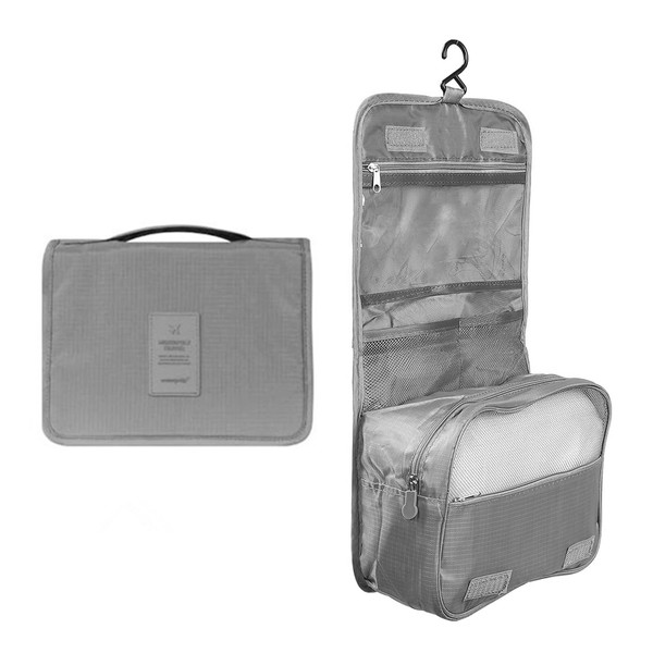 Travel Toiletry Bag with Hook for Women Men Foldable Waterproof