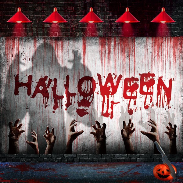 Halloween Backdrop Bloody Halloween Banner Scary Halloween Decorations Halloween Photo