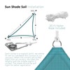ECOOPTS 16'x24'x29' HDPE Sun Shade Sail Right Triangle Canopy Shades