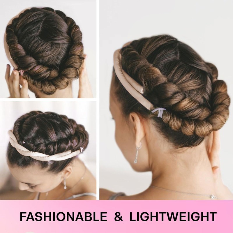 Ruzister Heaterless Small Curling Rods Headband, No Heat Curls for