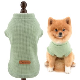 SMALLLEE_LUCKY_STORE Pet Plain Kinting Shirt Tshirt Tee for Small Dog Cat Boy Girl Sleeveless Cotton Tank Top Jumper Vest Summer Puppy Yorkie Chihuahua Clothes