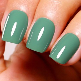 Gel Polish, 0.5 Fl Oz Olive Green Gel Nail Polish Autumn Winter Soak Off LED UV Gel Nail Polish Art Starter Manicure Salon DIY Nail Gel Polish