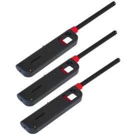 3 Pack BBQ Grill Lighter Refillable Butane Gas Candle Fireplace Kitchen Stove Long