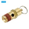 PATIKIL 1/4" Male NPT Safety Valve, 4 Pack Air Pressure